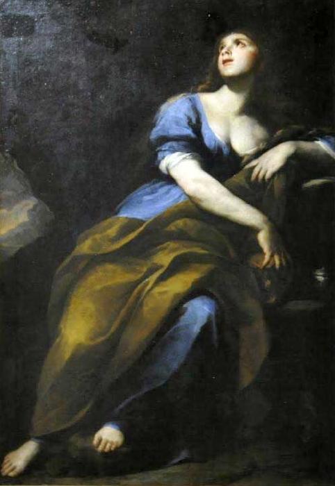Andrea Vaccaro Penitent Mary Magdalene oil painting picture